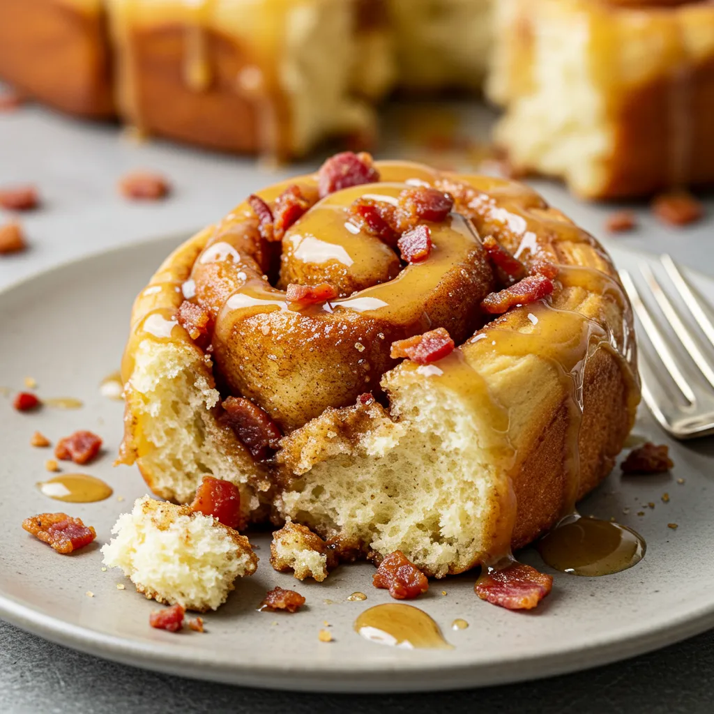 Bourbon Maple Bacon Cinnamon Rolls: Ultimate Indulgent Breakfast Perfection